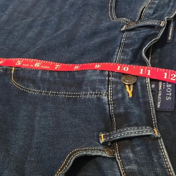 Talbots Simply Flattering Denim Blue Jeans High Waist Straight Leg Women size 10 - Picture 10 of 11